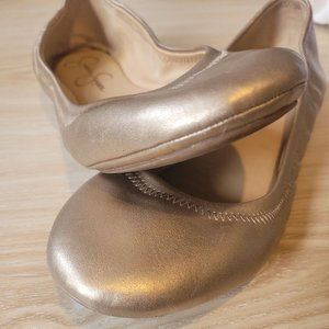 Gold Ballet Flats